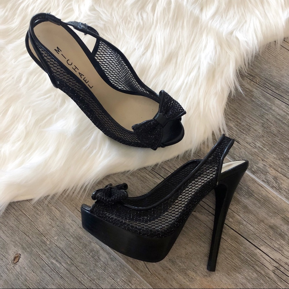 MICHAEL by MICHAEL SHANNON Peep Toe Bow Heels
